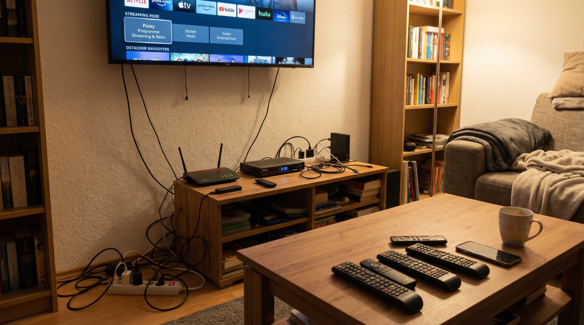 Kabelsalat und Chaos bei nachträglicher Technik-Installation